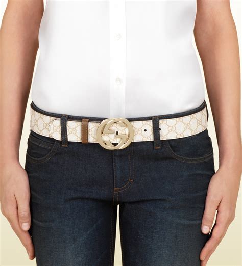 Gucci Wide belt with Interlocking G buckle